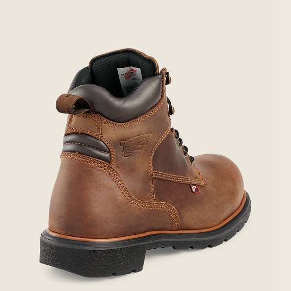 Red Wing Mens Safety Boots - Dynaforce® - 6-inch Toe - Brown - NZD278461